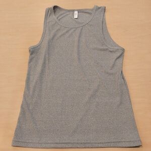 Gymbull Gray Sleeveless Women's Top